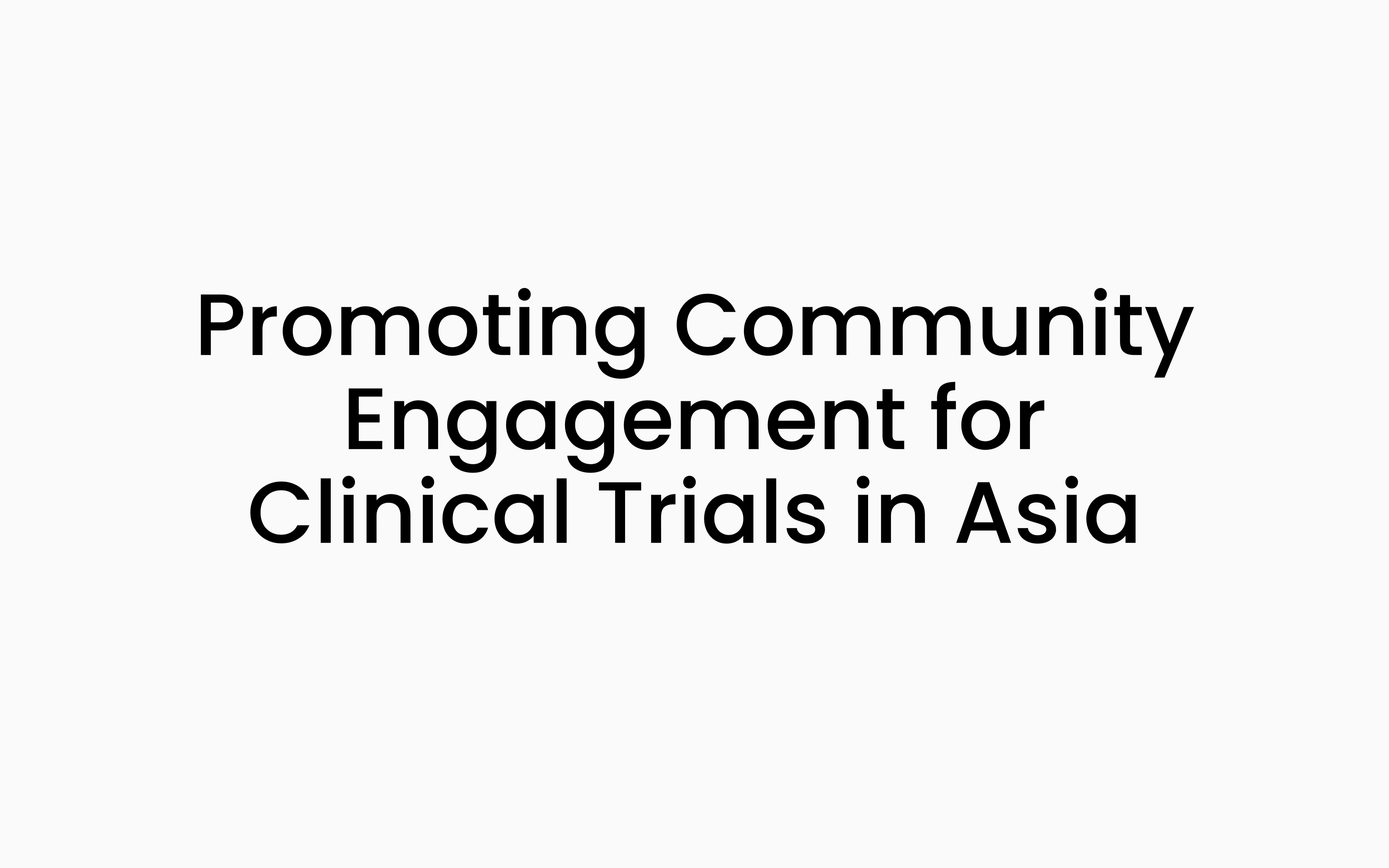 Community Engagement Project